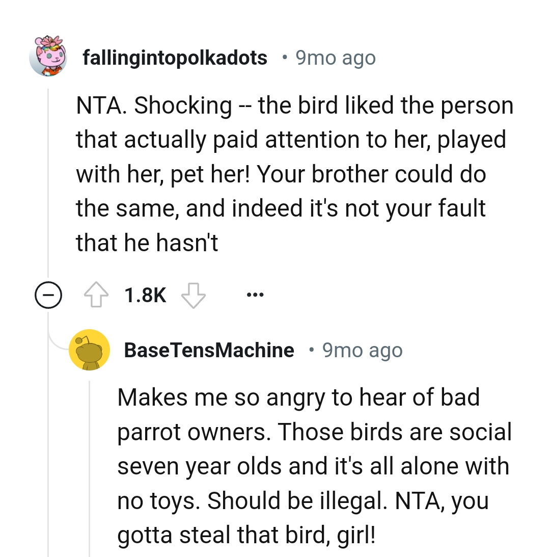 It's indeed not the OP's fault that the brother failed in his duties