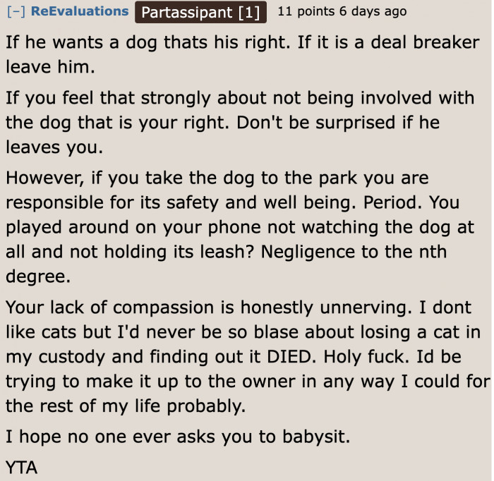 They seriously need to talk about owning dogs and their relationship.