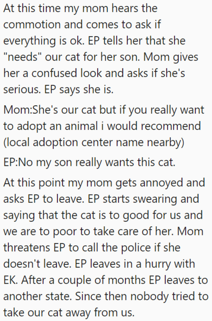 In the End, These Neighbors Were Asked to Leave, but Not Without a Bit of Commotion.