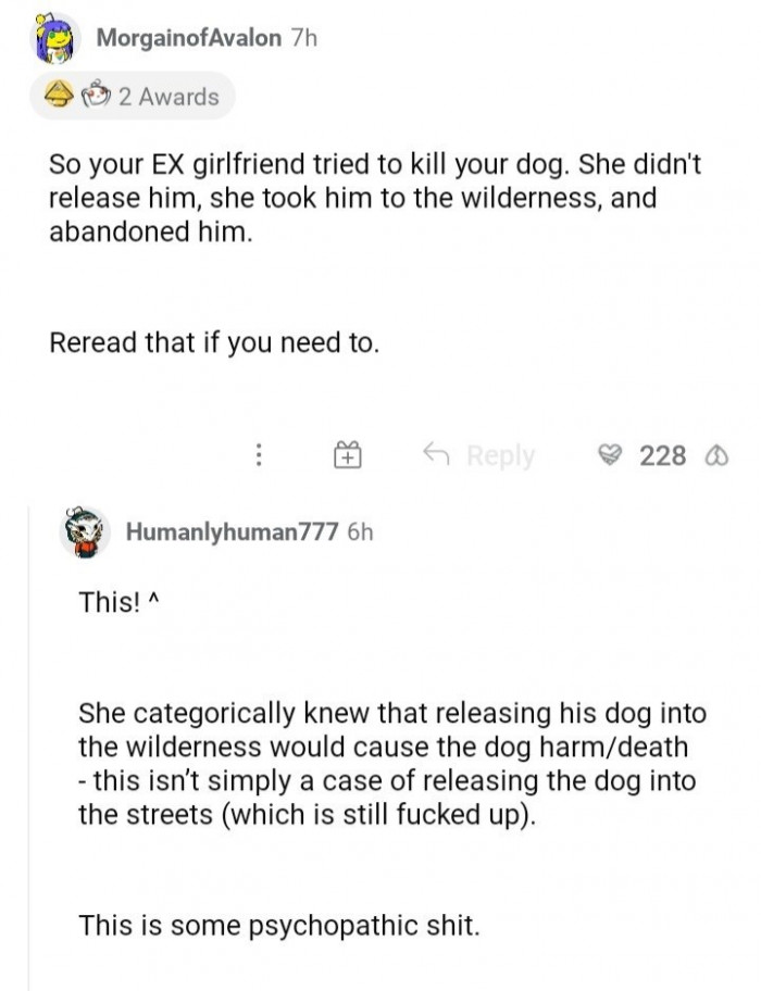 She took him to the wilderness and abandoned him