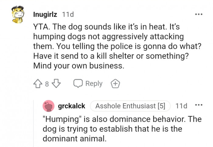 What do you think telling the police will accomplish?