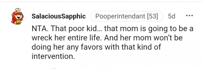 That mom is going to be a wreck