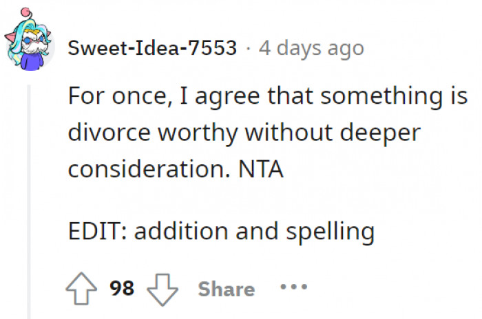 No contemplation needed.