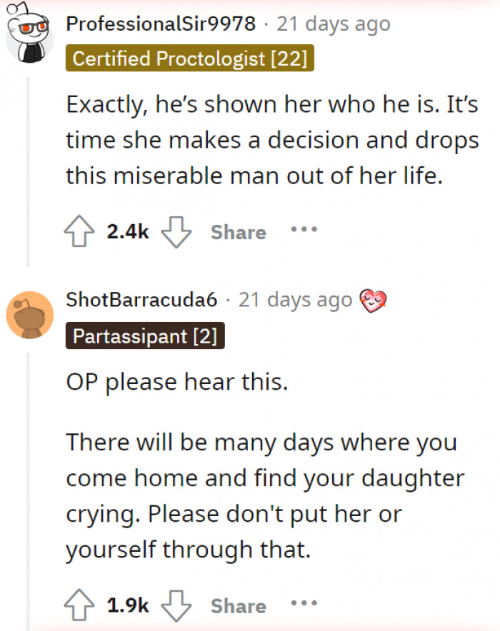 It's definitely very traumatic already for a 12-year-old.