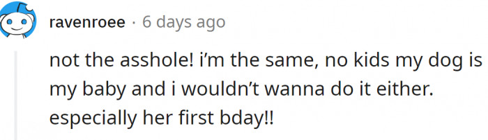 But she also received support for her logic: