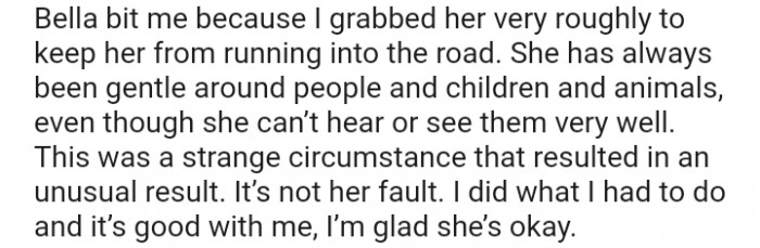 I did what I had to do