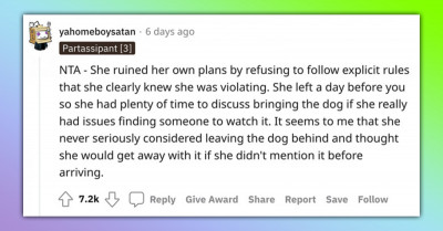 Entitled SIL Tries to Sneak in Her Dog into a Place That Doesn’t Allow Pets and Almost Ruins Her Family Vacation, but She Ends Up Stranded in Florida with No Money