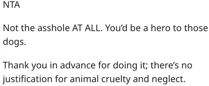 4. She'd be a hero to the dogs.