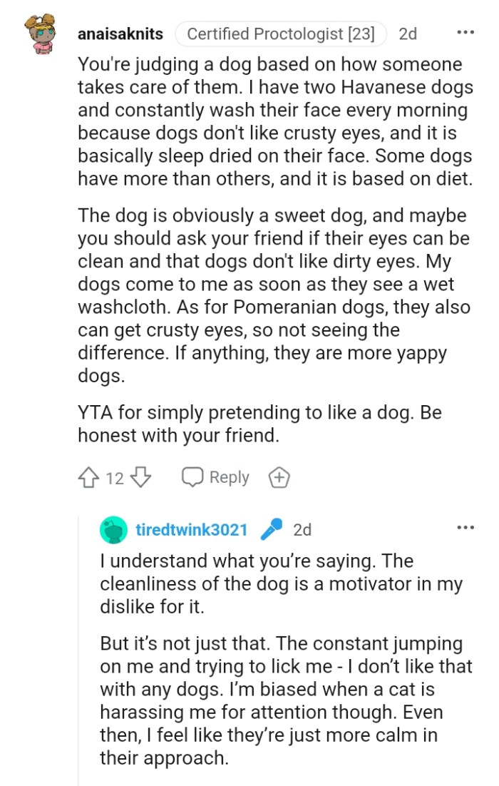 The dog is obviously a sweet dog