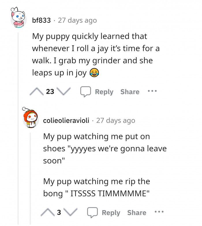 17. "Yeeeyy, we're going to leave soon."