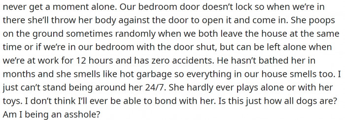 Now she asks if she is exaggerating: