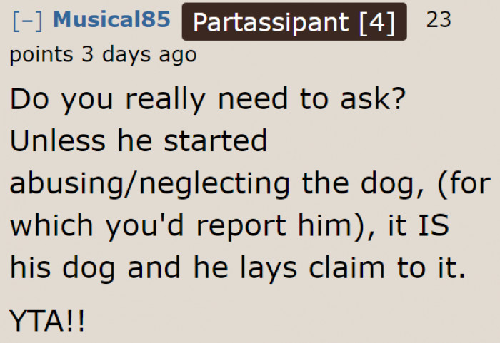 He Didn't Have to Ask the AITA Community. He Only Needed to Use His Common Sense.