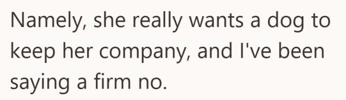 Wanting comfort on one side, and protecting sanity on the other, with no easy overlap.