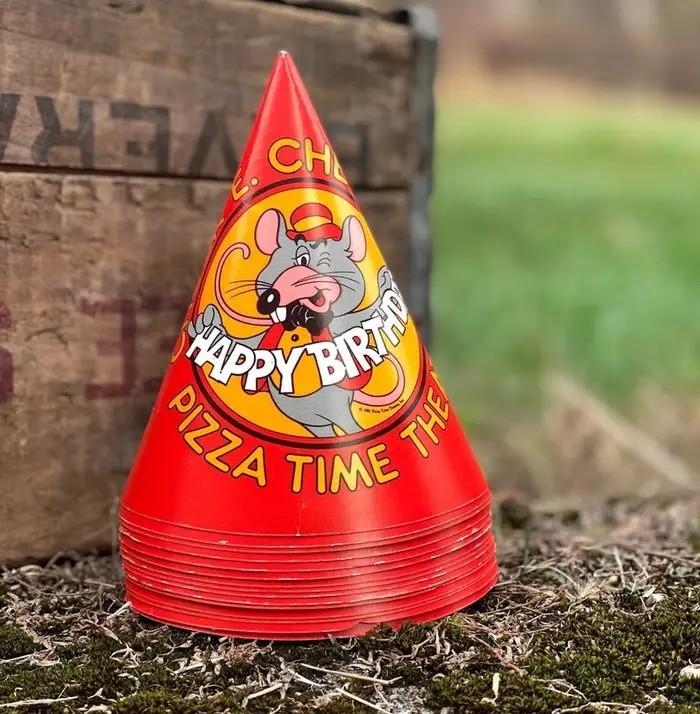 4. These Chuck E. Cheese hats