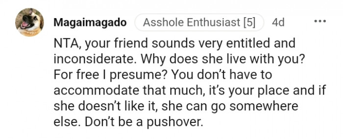 You do not have to accommodate that much