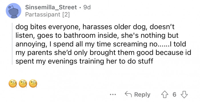 That's not something anyone wants to ever deal with.