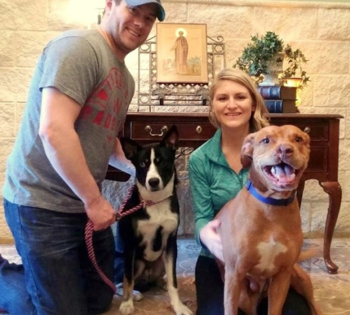 Soon after the surgery, Bjarni found a new forever home