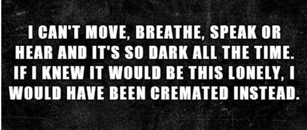 2. Choosing to be cremated instead