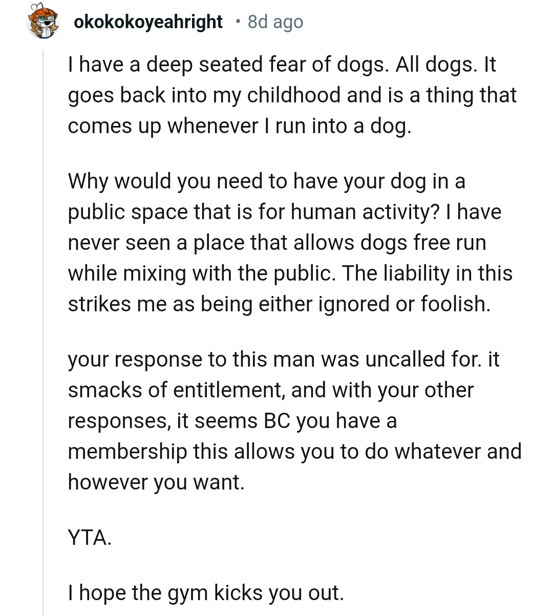 A thing that comes up when...