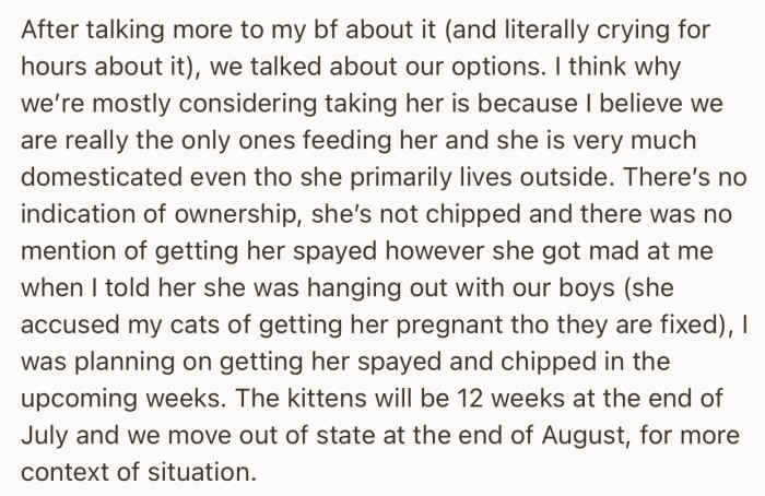 OP and the neighbor have been going back and forth ever since she discovered that the neighbor doesn’t have any proof of ownership