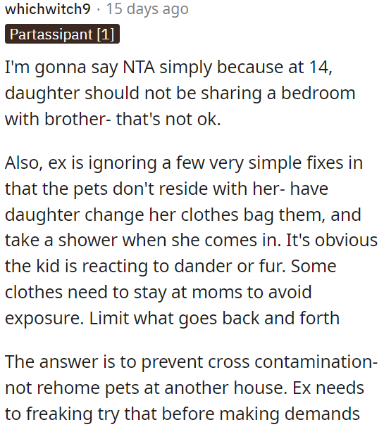 Cross-contamination needs to be prevented, not rehoming pets.