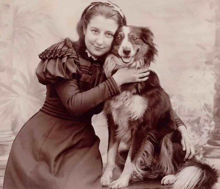"Woman's best friend, 1890s."