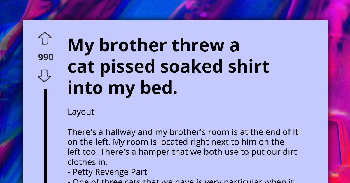 Teen's Funny Invoice To Brother For Cat-P**s Prank Delights Redditors