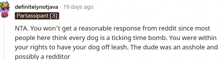 Dogs are not ticking time bombs...