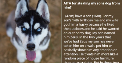 Dad "Steals" His Son's Dog After Finding Out He Tried To Sell The Poor Animal To Buy Gaming Equipment