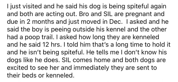 The OP explained that her SIL is pregnant and their baby is due in two months.