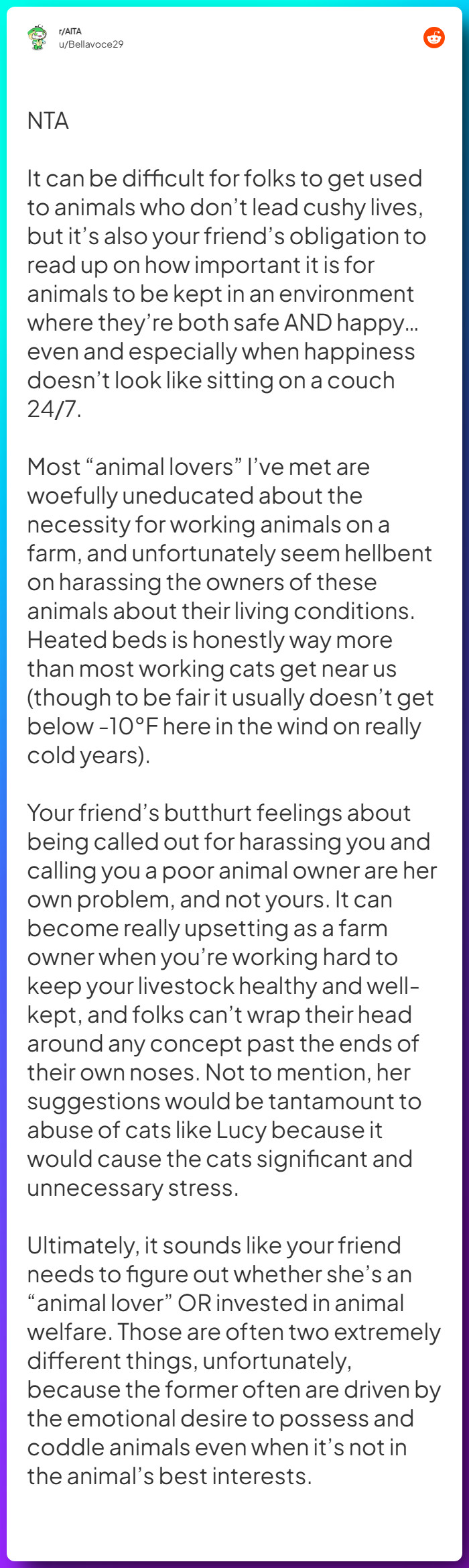Comment from u/Bellavoce29