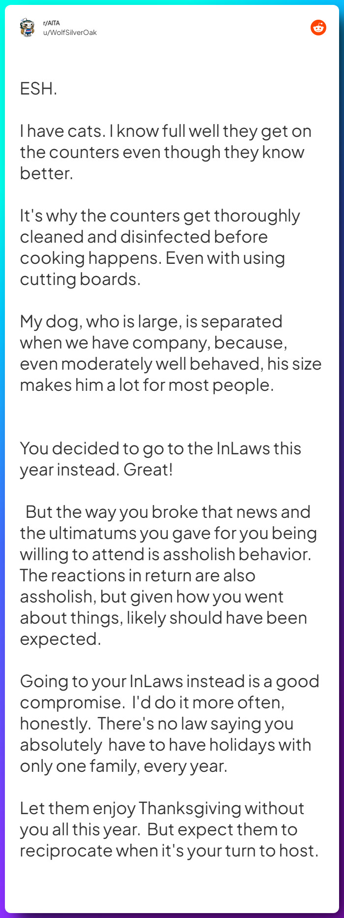 Comment from u/WolfSilverOak