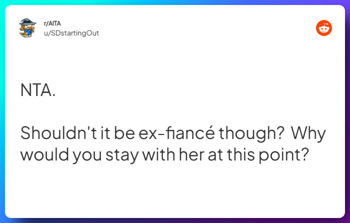 Comment from u/SDstartingOut