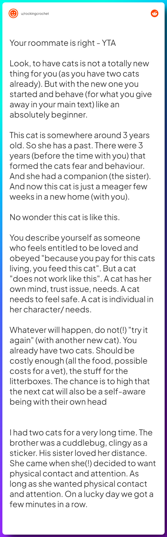 Comment from u/rockingcrochet