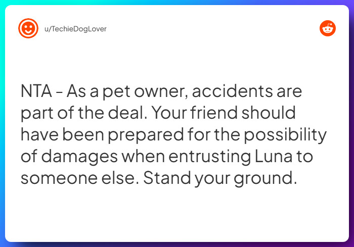 Comment from u/TechieDogLover