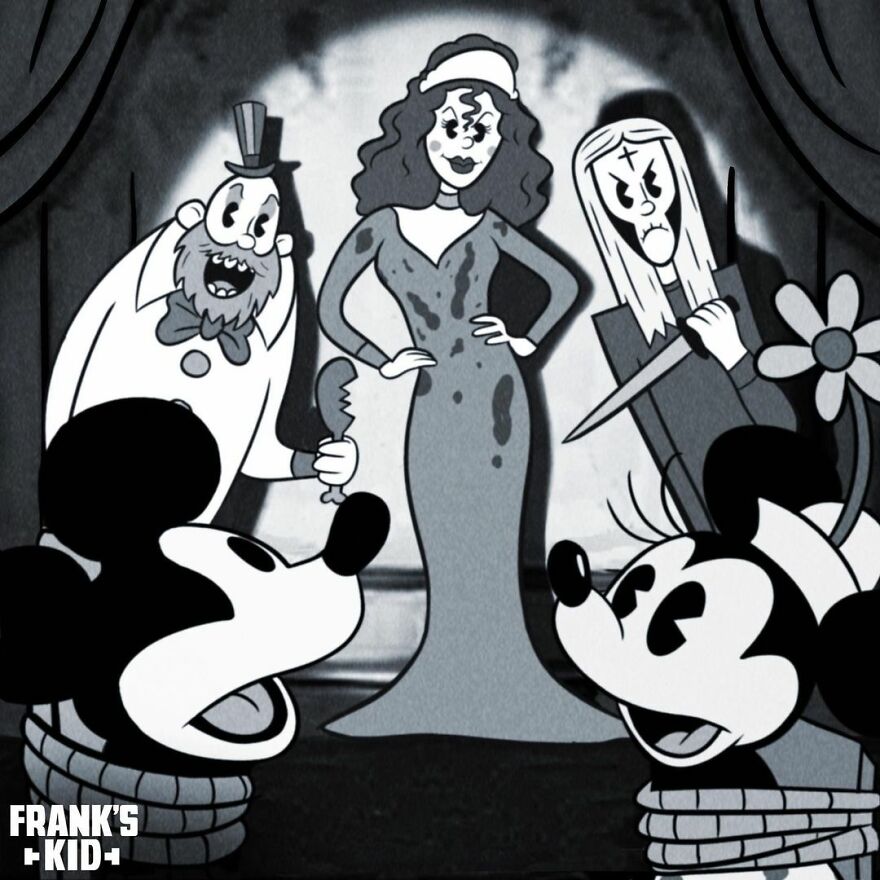 3.  When Mickey and Minnie Encounter the Firefly Gang!