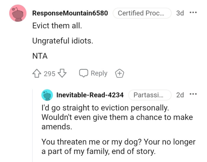 Would Not Even Give Them a Chance to Make Amends