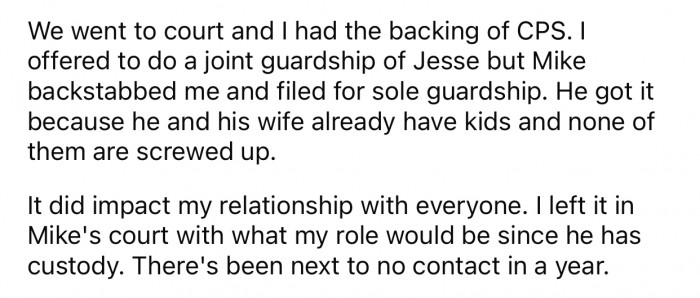 OP's brother ended up getting guardianship behind their back.