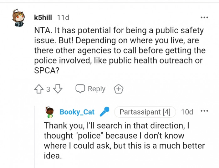 There are other agencies to call before involving the police