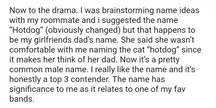 That happens to be my girlfriend's dad's name