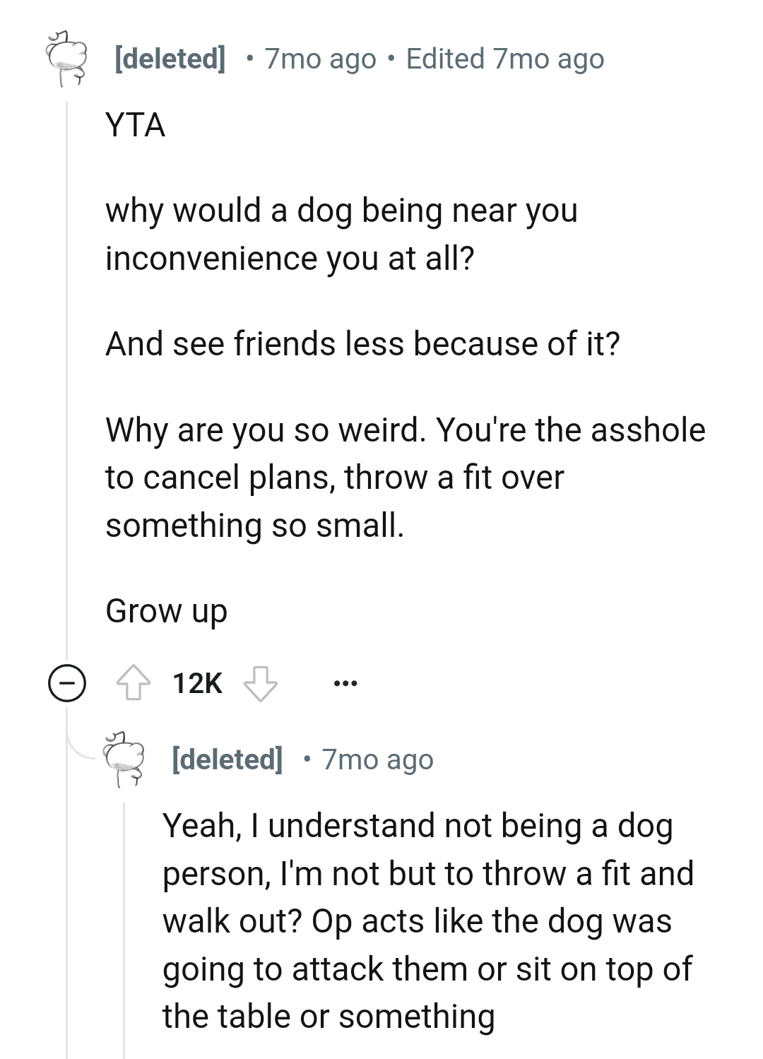 The OP is the AH because he canceled plans