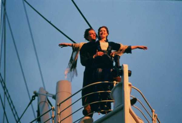 2. The movie 'Titanic' with the song 'My Heart Will Go On'