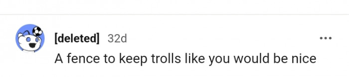 Keeping trolls away