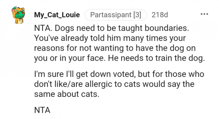 1. Dogs need to be taught boundaries