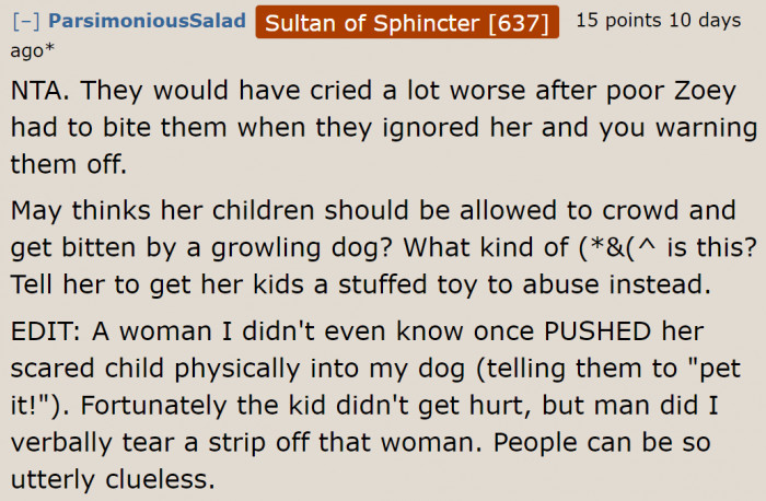 It's Better They Cried After Being Refused Than Cry After Being Bitten.
