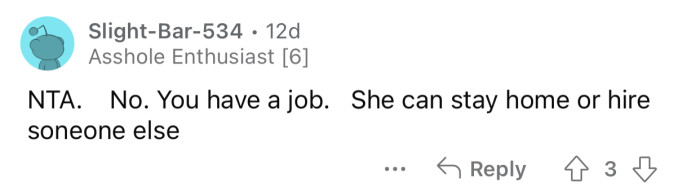The sister can always hire someone to take on that role.