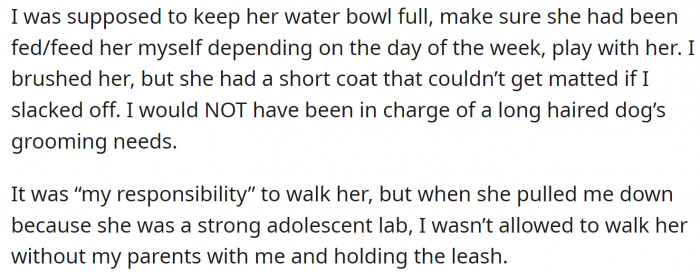 Kids' responsibilities should be kid-appropriate.