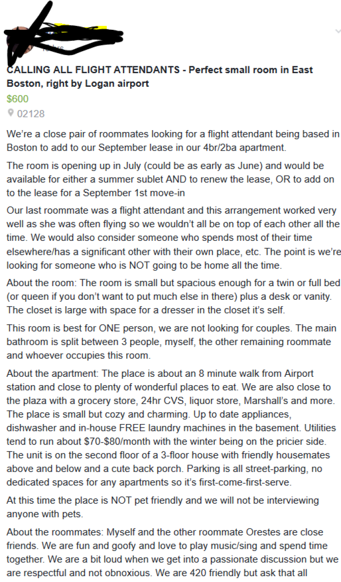 Two friends are looking for a roommate who won't get in their way: