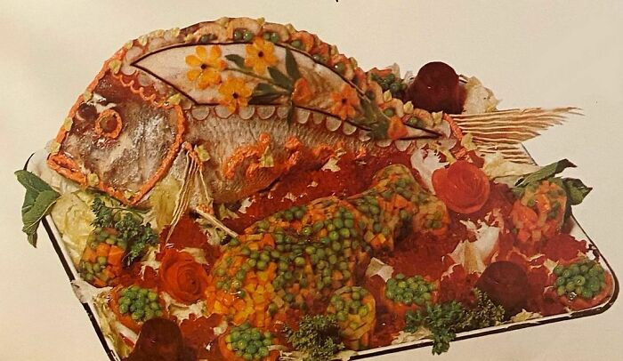 19. A gelatin-encased dish from a 1975 cookbook called 