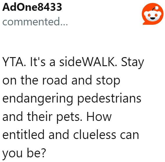 It's called a sidewalk for a reason.